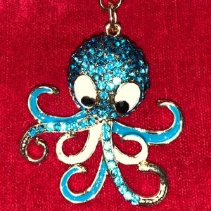 Rhinestone Octopus Key Chain
